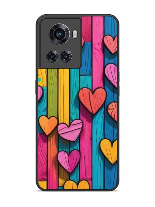 Rainbow Of Hearts Glossy Soft Edge Case for Oneplus 10R (5G)