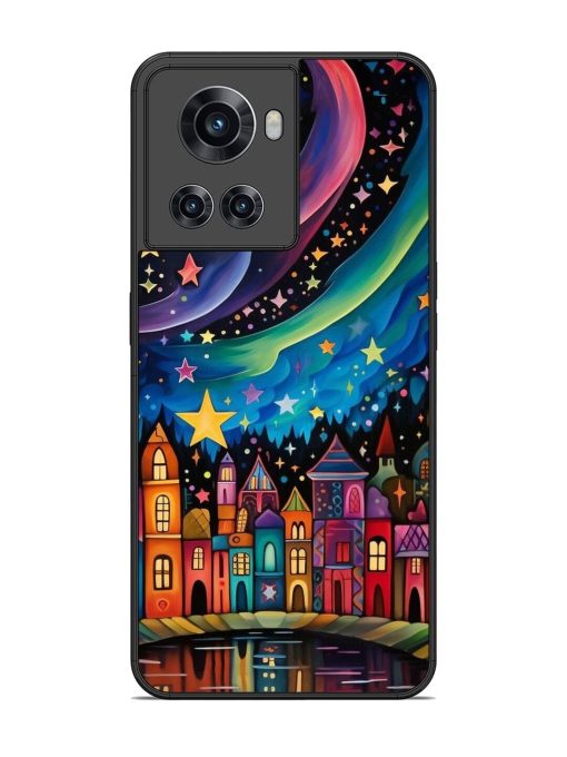 Starlit Village Glossy Soft Edge Case for Oneplus 10R (5G) Chachhi