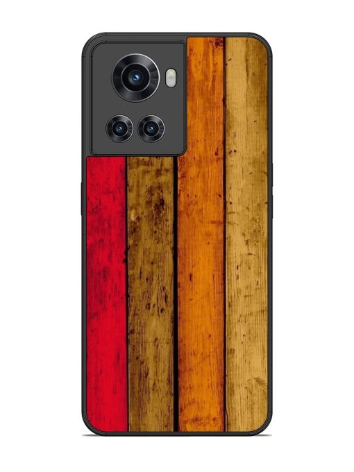 Colorful Woodgrain Glossy Soft Edge Case for Oneplus 10R (5G) Chachhi