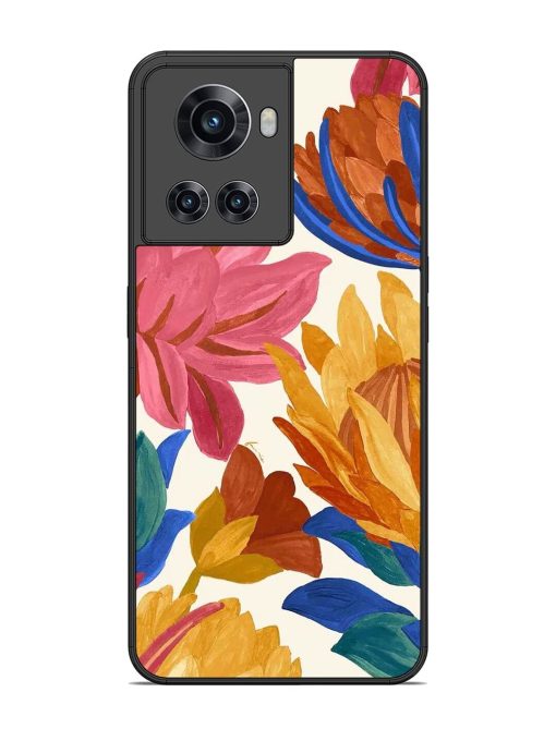 Blooming Tapestry Glossy Soft Edge Case for Oneplus 10R (5G) Chachhi