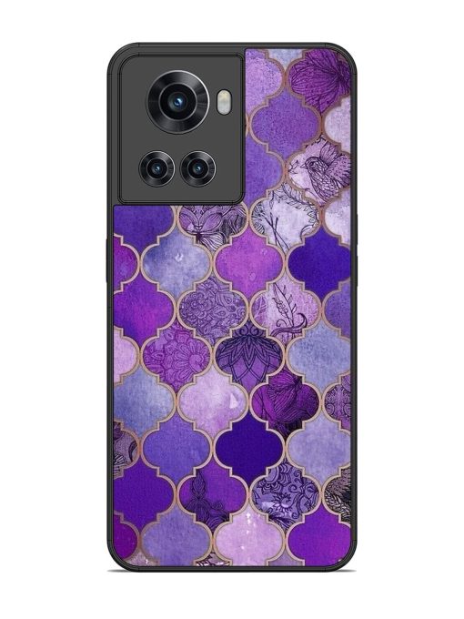 Purple Mosaic Magic Glossy Soft Edge Case for Oneplus 10R (5G)