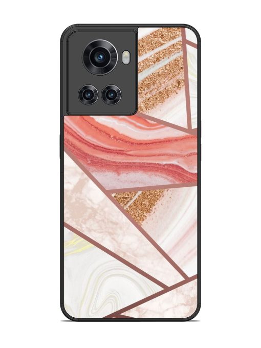 Rosy Mosaic Glossy Soft Edge Case for Oneplus 10R (5G) Chachhi