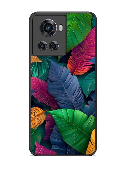 Tropical Tapestry Glossy Soft Edge Case for Oneplus 10R (5G) Chachhi