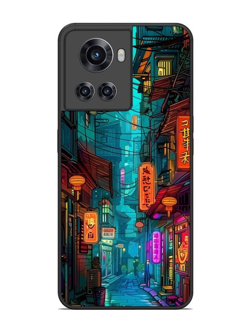 Neon Nightscape Glossy Soft Edge Case for Oneplus 10R (5G) Chachhi