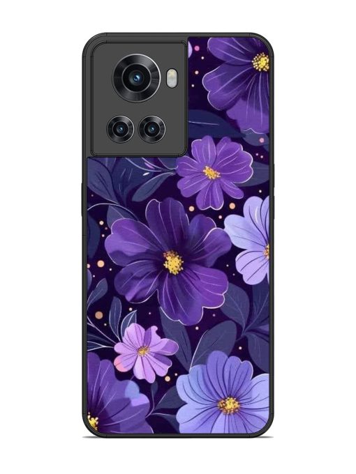 Purple Paradise Glossy Soft Edge Case for Oneplus 10R (5G) Chachhi