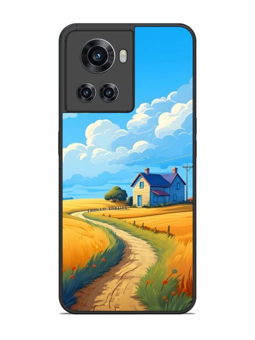 Countryside Cottage Glossy Soft Edge Case for Oneplus 10R (5G) Chachhi