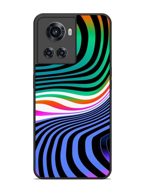 Psychedelic Waves Glossy Soft Edge Case for Oneplus 10R (5G)