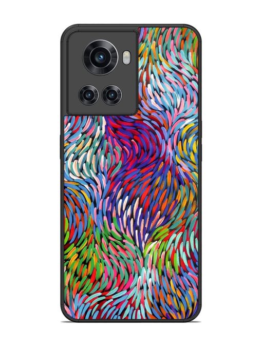 Vibrant Waves Glossy Soft Edge Case for Oneplus 10R (5G)