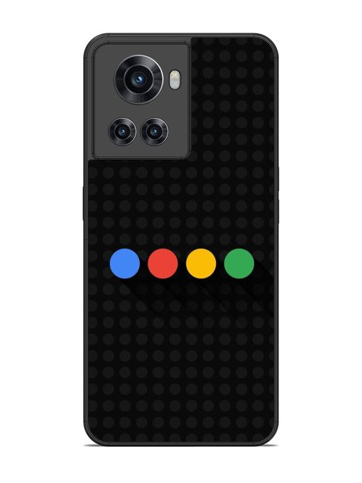 Google Dots Glossy Soft Edge Case for Oneplus 10R (5G) Chachhi