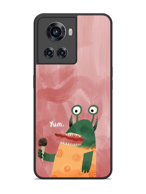 Hungry Monster Glossy Soft Edge Case for Oneplus 10R (5G) Chachhi