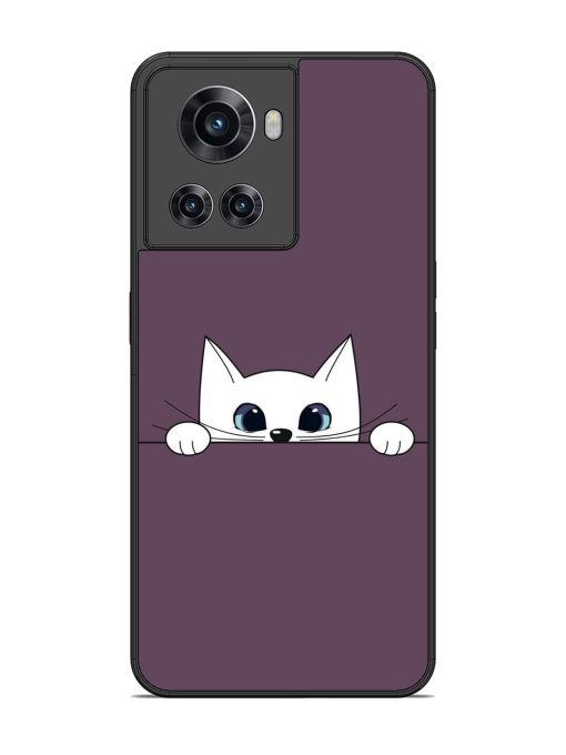 Peek-A-Boo Kitty Glossy Soft Edge Case for Oneplus 10R (5G)