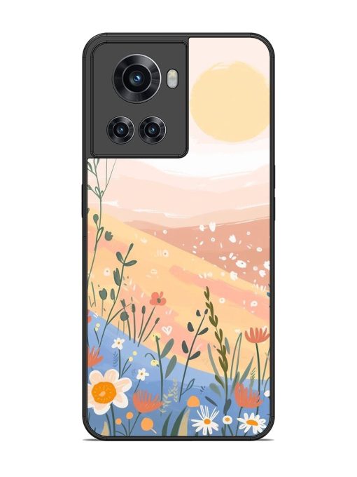 Golden Hour Blooms Glossy Soft Edge Case for Oneplus 10R (5G) Chachhi