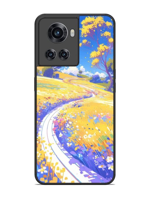 Vibrant Spring Meadow Glossy Soft Edge Case for Oneplus 10R (5G) Chachhi