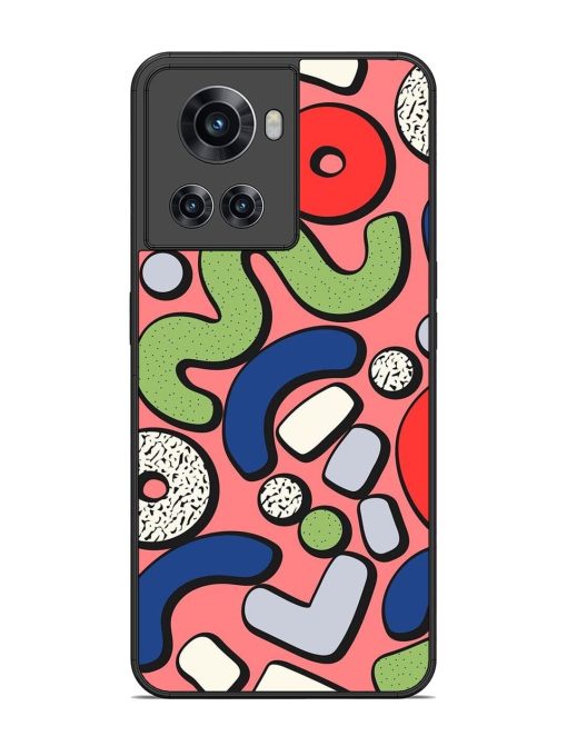 Groovy Geometric Shapes Glossy Soft Edge Case for Oneplus 10R (5G) Chachhi