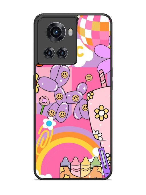 Whimsical Y2K Chaos Glossy Soft Edge Case for Oneplus 10R (5G) Chachhi