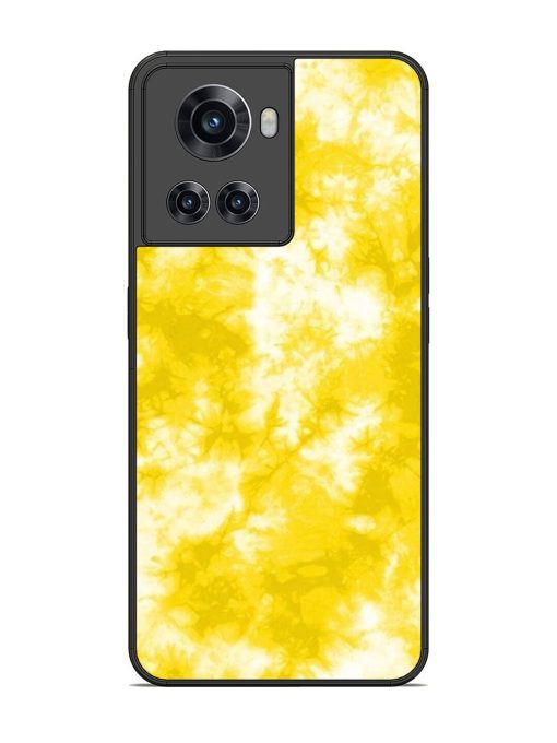 Golden Tie-Dye Twirl Glossy Soft Edge Case for Oneplus 10R (5G) Chachhi