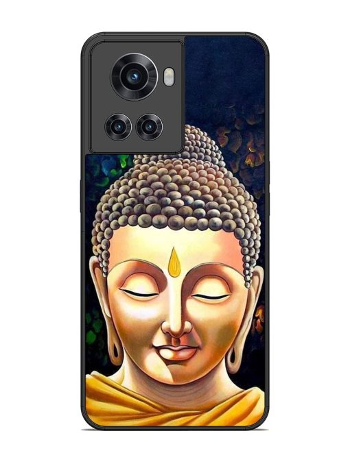 Buddha Face Glossy Soft Edge Case for Oneplus 10R (5G) Chachhi