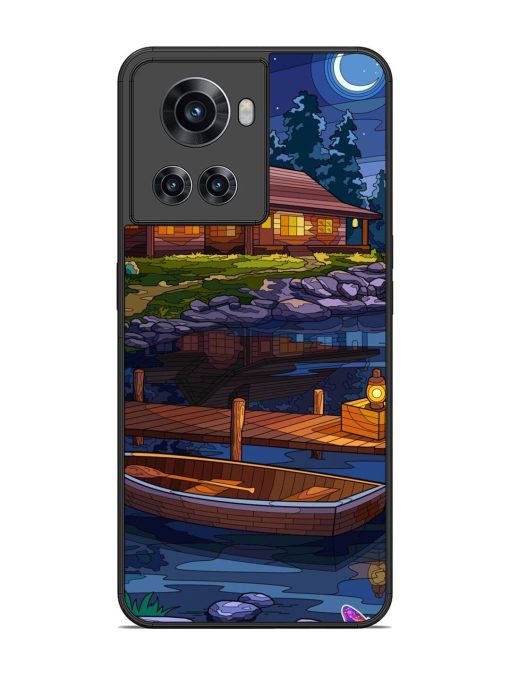 Moonlit Serenity Glossy Soft Edge Case for Oneplus 10R (5G) Chachhi