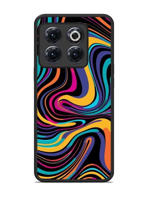 Psychedelic Swirl Glossy Soft Edge Case for Oneplus 10T (5G) Chachhi