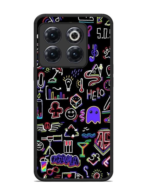 Neon Doodle Glossy Soft Edge Case for Oneplus 10T (5G) Chachhi