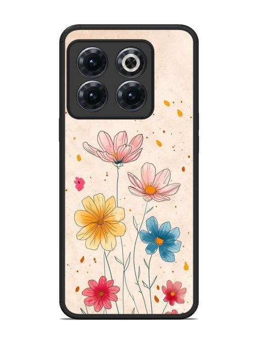Delicate Bloom Glossy Soft Edge Case for Oneplus 10T (5G)
