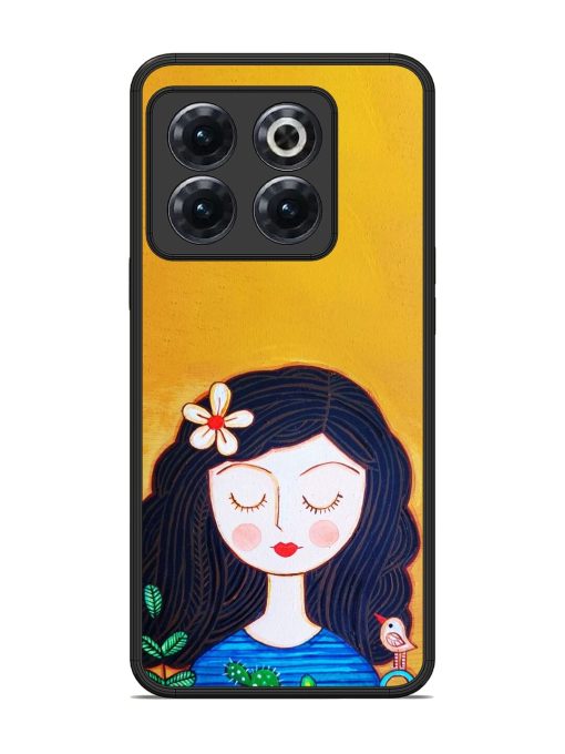 Girl Illustration Glossy Soft Edge Case for Oneplus 10T (5G) Chachhi