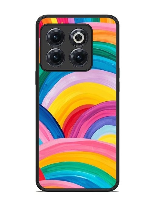 Rainbow Symphony Glossy Soft Edge Case for Oneplus 10T (5G) Chachhi