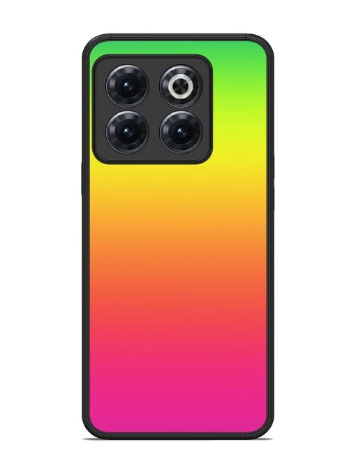 Rainbow Gradient Glossy Soft Edge Case for Oneplus 10T (5G) Chachhi