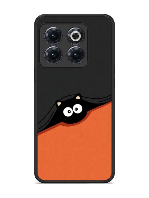 Peek-A-Boo Kitty Glossy Soft Edge Case for Oneplus 10T (5G) Chachhi