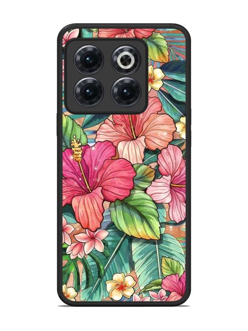 Tropical Tapestry Glossy Soft Edge Case for Oneplus 10T (5G) Chachhi