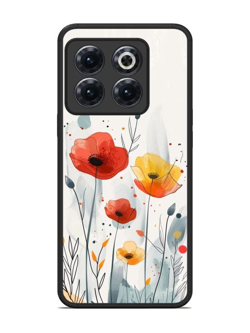 Poppy Fields Glossy Soft Edge Case for Oneplus 10T (5G) Chachhi