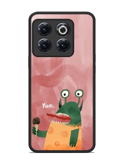 Hungry Monster Glossy Soft Edge Case for Oneplus 10T (5G) Chachhi