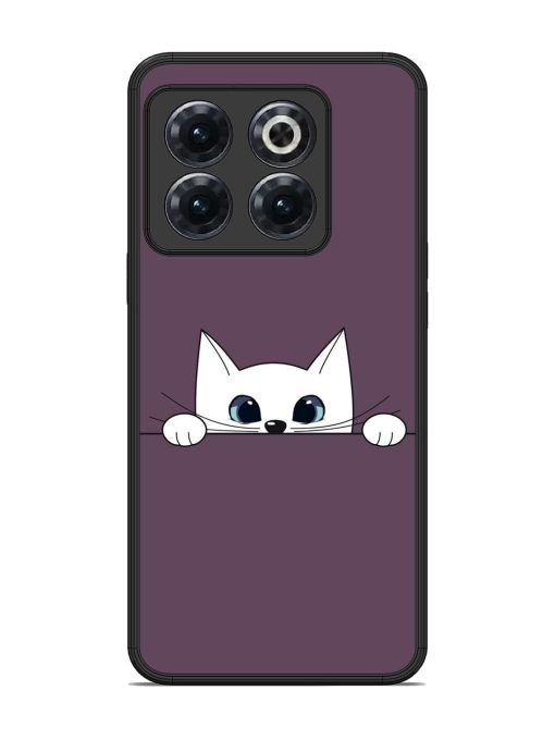 Peek-A-Boo Kitty Glossy Soft Edge Case for Oneplus 10T (5G) Chachhi