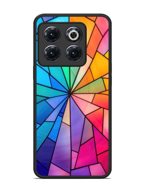 Stained Glass Kaleidoscope Of Colors Glossy Soft Edge Case for Oneplus 10T (5G) Chachhi