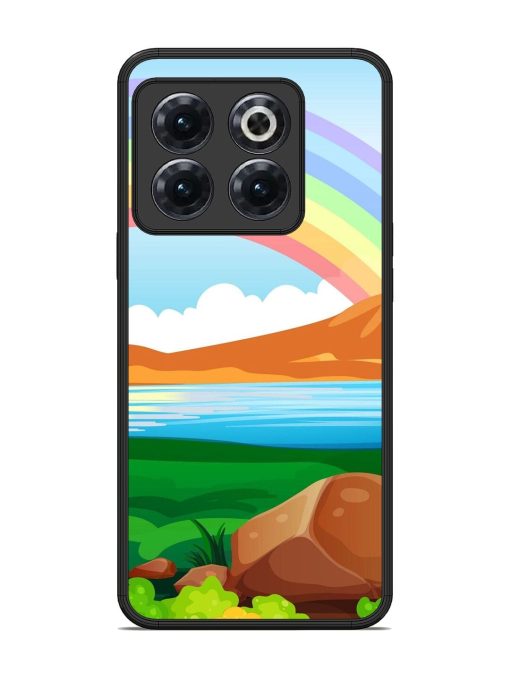 Rainbow Over The Lake Glossy Soft Edge Case for Oneplus 10T (5G) Chachhi