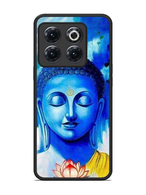 Serene Buddha With Lotus Glossy Soft Edge Case for Oneplus 10T (5G) Chachhi