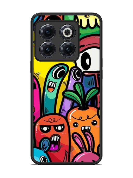 Whimsical Doodle Chaos Glossy Soft Edge Case for Oneplus 10T (5G) Chachhi