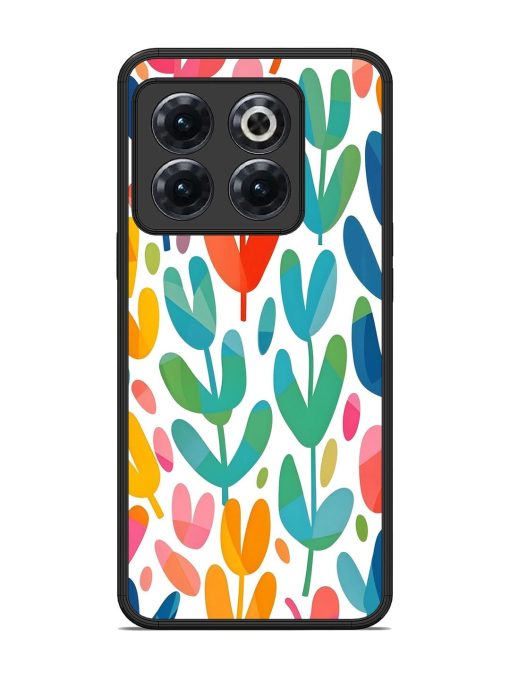 Rainbow Of Blooms Glossy Soft Edge Case for Oneplus 10T (5G) Chachhi