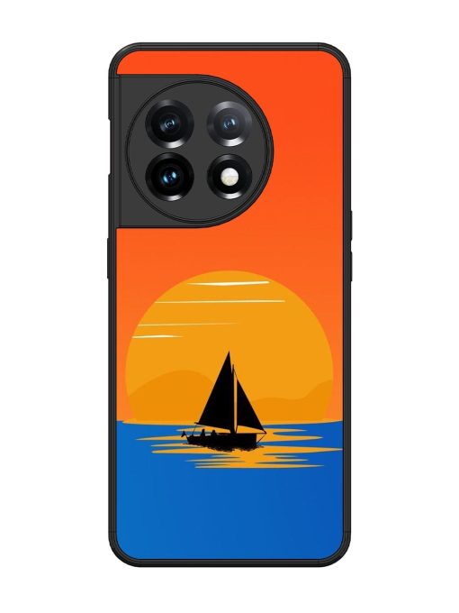 Sunset Sail Glossy Soft Edge Case for Oneplus 11 (5G)