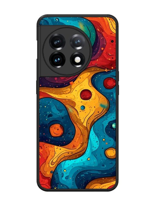 Cosmic Swirl Glossy Soft Edge Case for Oneplus 11 (5G)