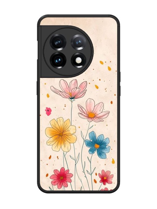 Delicate Bloom Glossy Soft Edge Case for Oneplus 11 (5G)