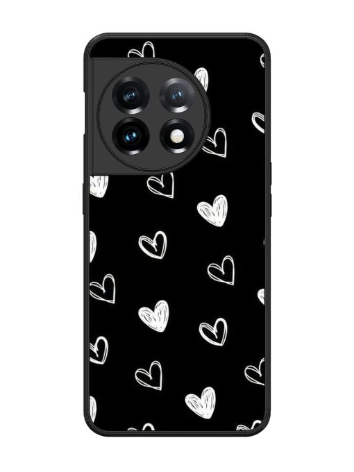 Scattered Hearts Glossy Soft Edge Case for Oneplus 11 (5G)