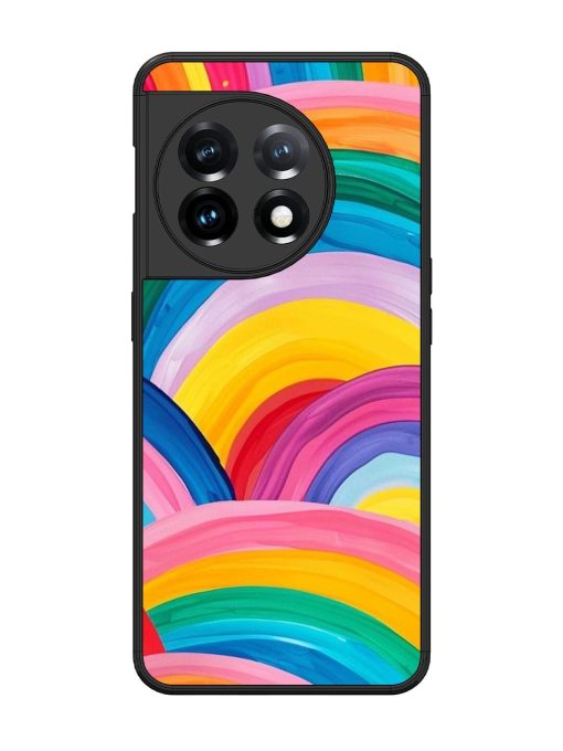 Rainbow Symphony Glossy Soft Edge Case for Oneplus 11 (5G)