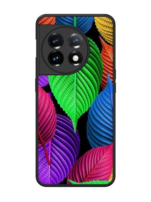 Rainbow Leaf Symphony Glossy Soft Edge Case for Oneplus 11 (5G)