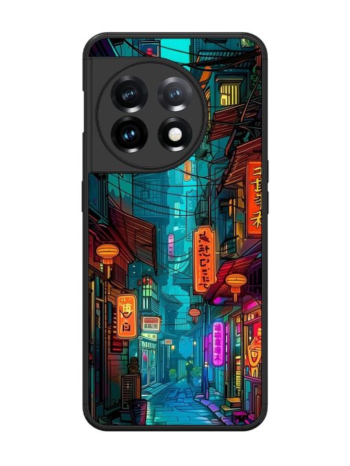 Neon Nightscape Glossy Soft Edge Case for Oneplus 11 (5G)