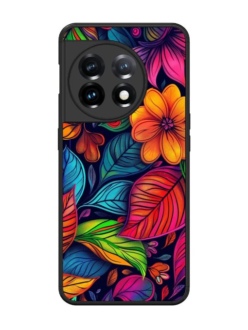 Rainbow Of Blooms Glossy Soft Edge Case for Oneplus 11 (5G)