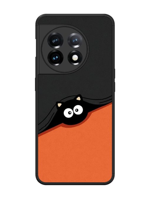 Peek-A-Boo Kitty Glossy Soft Edge Case for Oneplus 11 (5G)