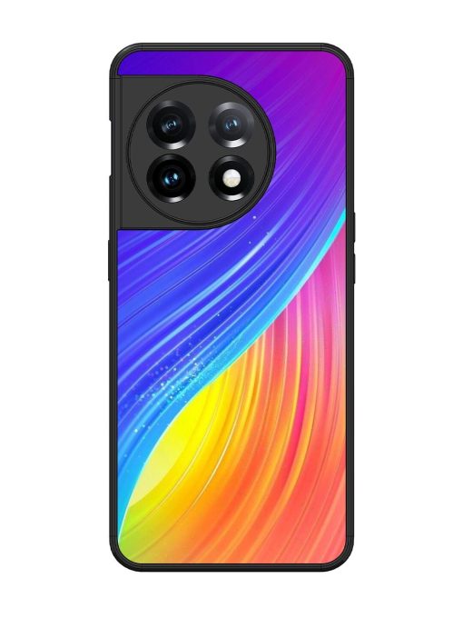 Neon Swirl Glossy Soft Edge Case for Oneplus 11 (5G)