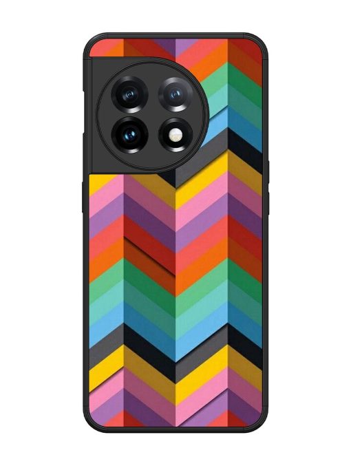 Colorful Zigzag Glossy Soft Edge Case for Oneplus 11 (5G)