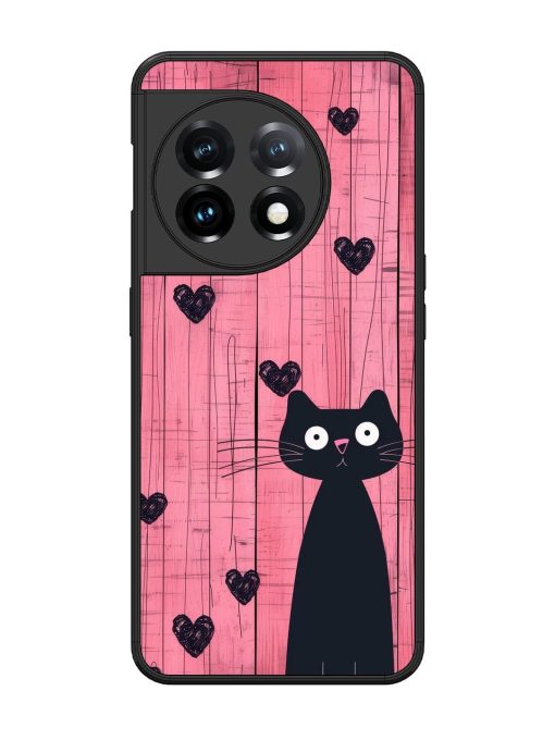 Feline Valentine'S Day Glossy Soft Edge Case for Oneplus 11 (5G)